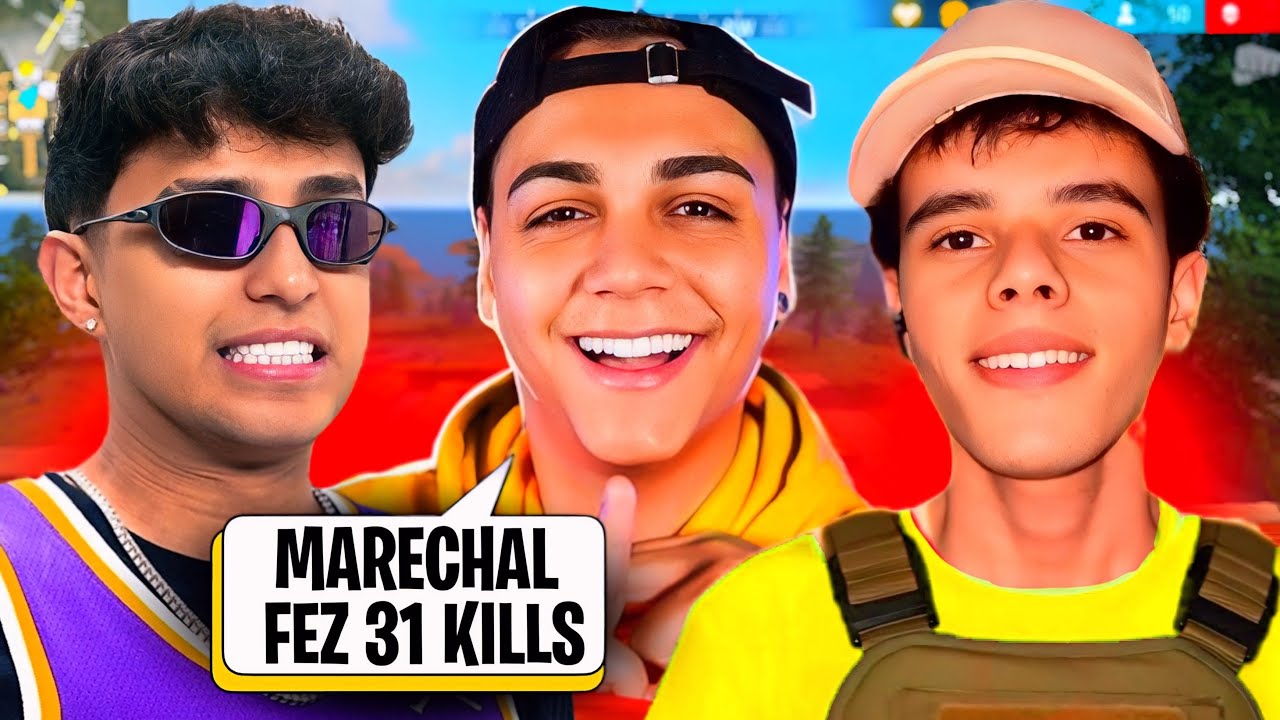 MARECHAL x FREITAS x NOBRU! QUEM AMASSOU MAIS?! FREE FIRE  (WHICH WAS THE BEST? EP.3)