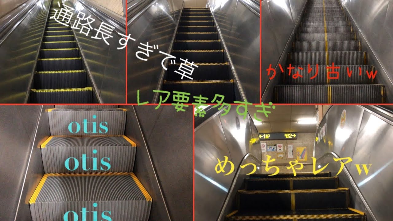 【全部レア仕様！】地下鉄鶴舞線庄内通&浄心駅のOTIS&日立エスカレーター