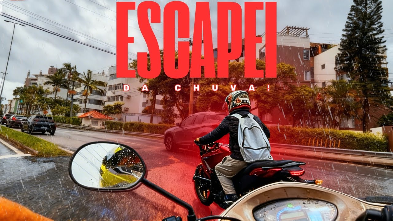 ESCAPEI (DA CHUVA?) MOTOCA NA SC 401 DE FLORIANÓPOLIS SC 