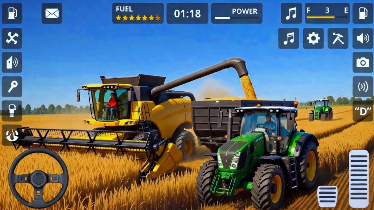Modern Tractor Farming Driving Simulator 3D - New Tractor Games - Android Gameplay 