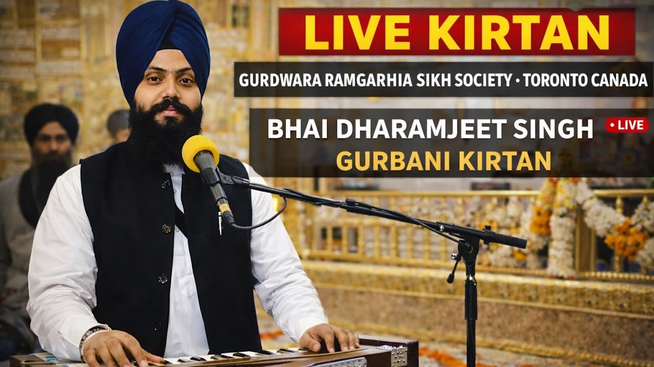 bhai dharamjeet singh gurbani kirtan  is live!