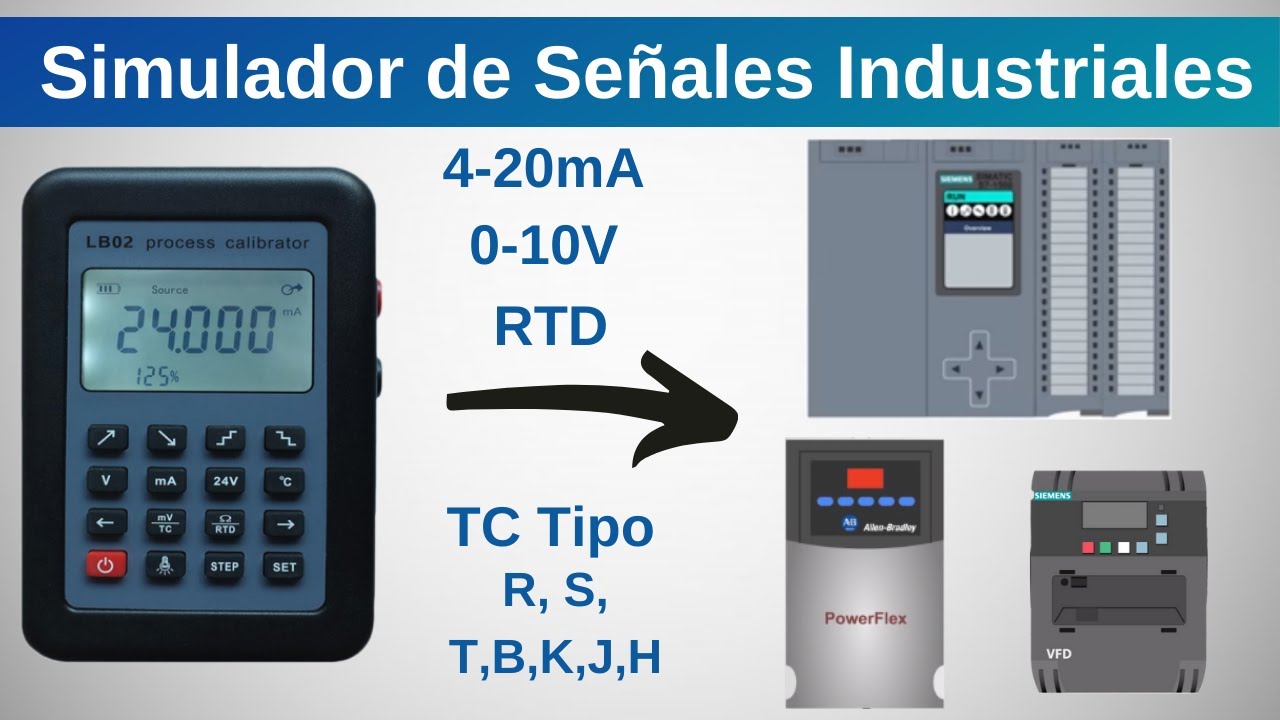 Calibrador de procesos LB02 - Generador de señales 0-10V, 4-20mA, RTD y Termopares