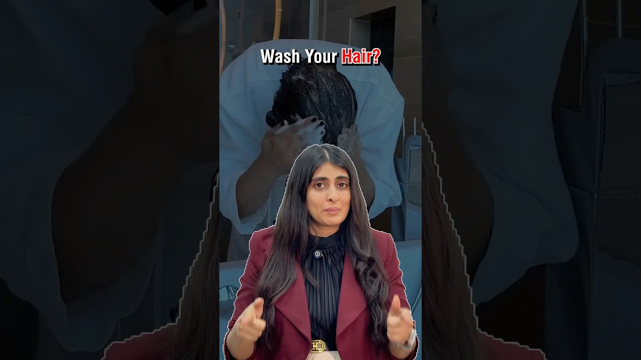 How to wash your hair like a Dermatologist? #skincare #dermatologisttips