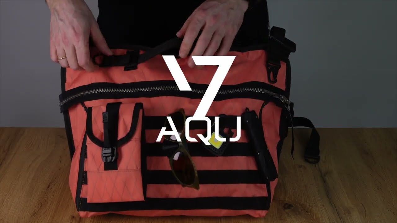 Techwear X-Pac Bag in ACRONYM Style | Coral Color | Urban Utility Gear for City & Travel