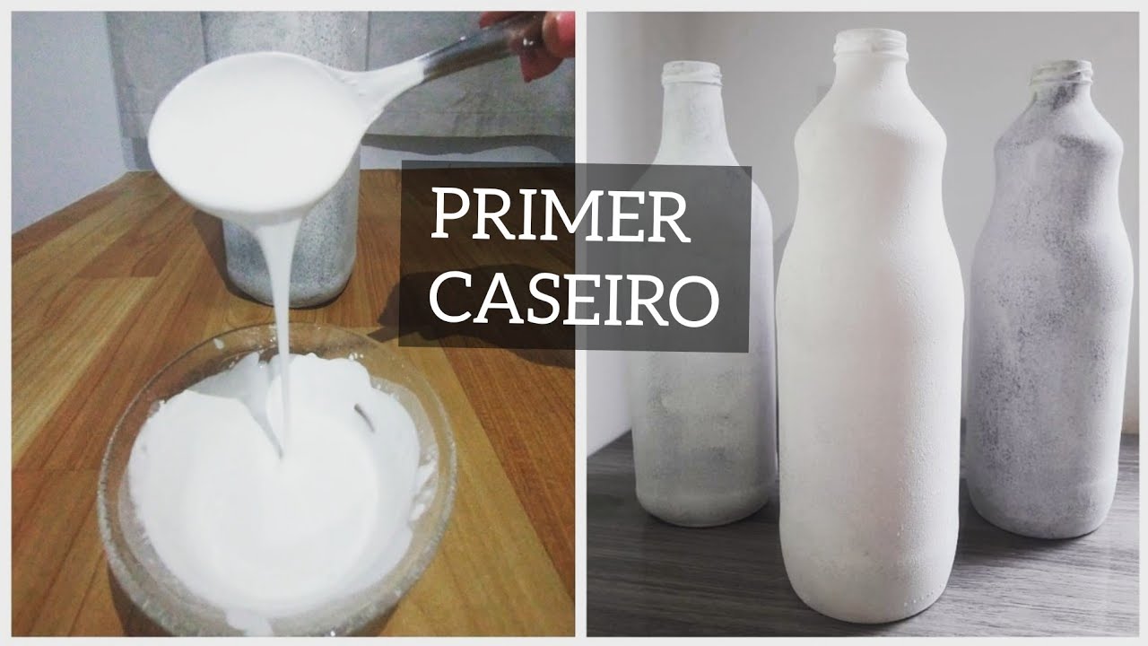 PRIMER CASEIRO para ARTESANATO - 2 SUPER Receitas FÁCIL e RÁPIDO de Fazer - Arte Minha Pintura - DIY
