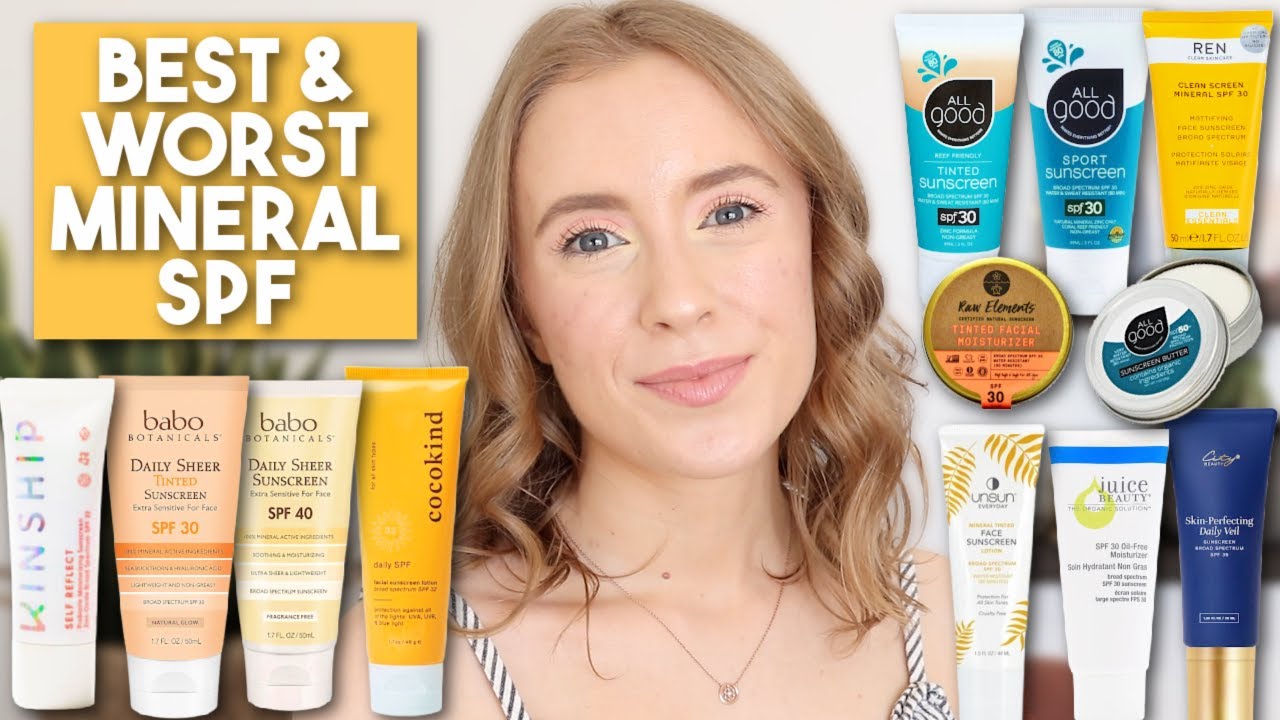 TESTING 13 MINERAL FACE SUNSCREENS // Kinship, Cocokind, Babo, Allgood, Unsun, REN, Juice Beauty...