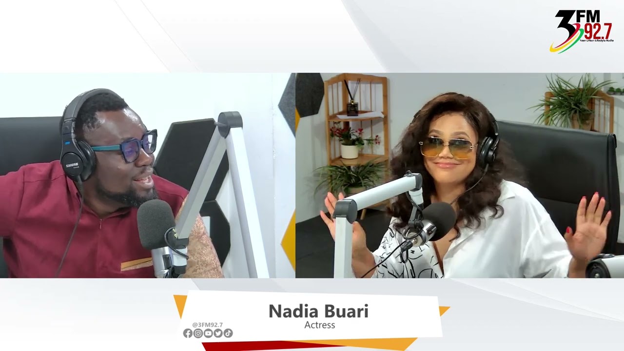 Exclusive interview with actress Nadia Buari on #3FMDrive with Giovani!