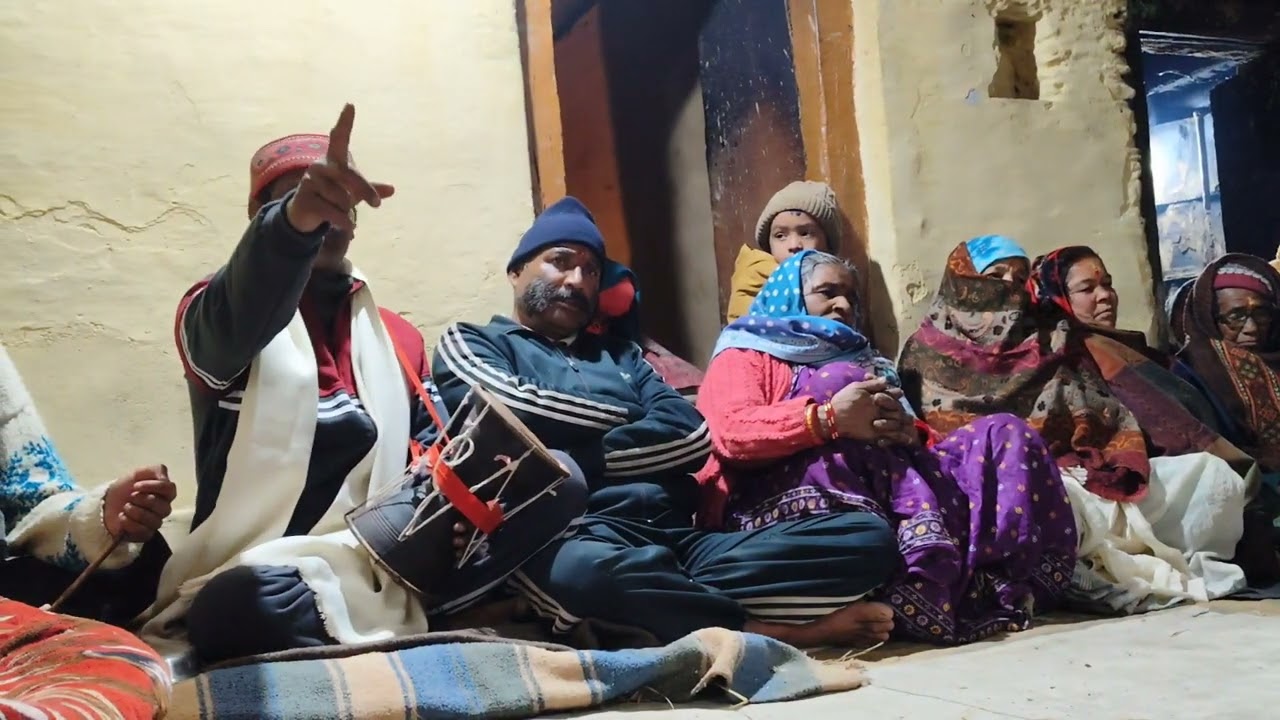  कोलियाणा गैरसैण चमोली  सुरेंद्र भाई ने अपने जागर में बुलाया मां भगवती को