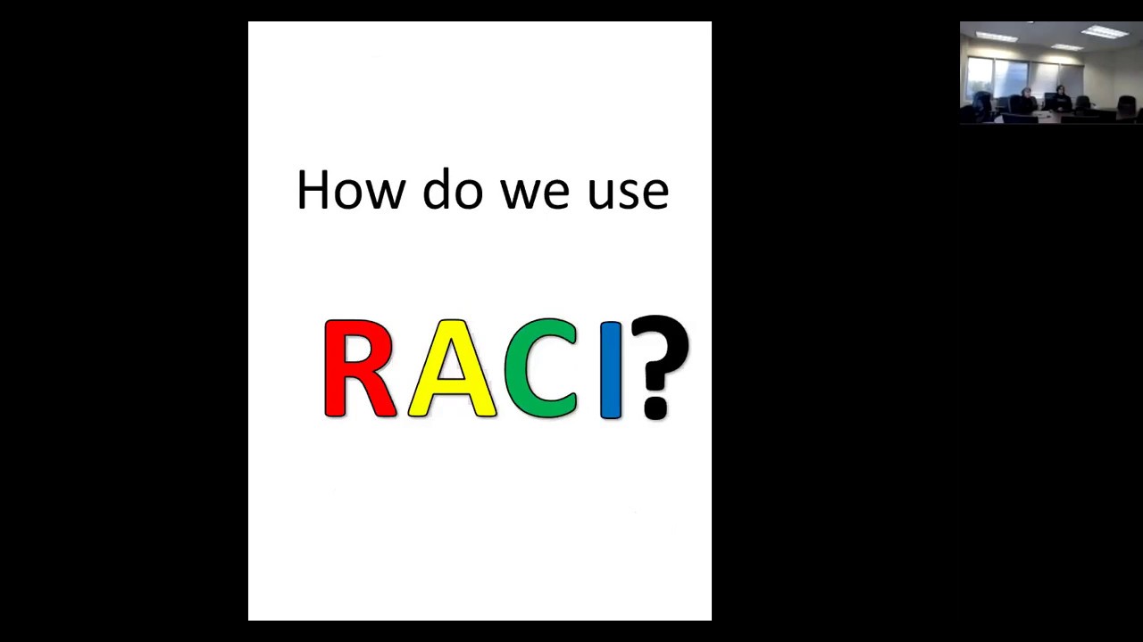 Cross-Program Coach Webinar - Project Management using the RACI Matrix
