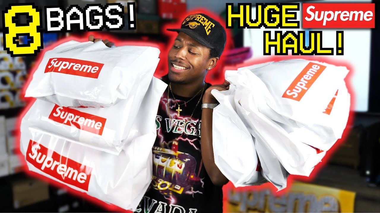 HUGE SUPREME HAUL! $1500+ OF NEW PICKUPS! MEN'S FALL CLOTHING HAUL! (Hypebeast Trigger Warning)