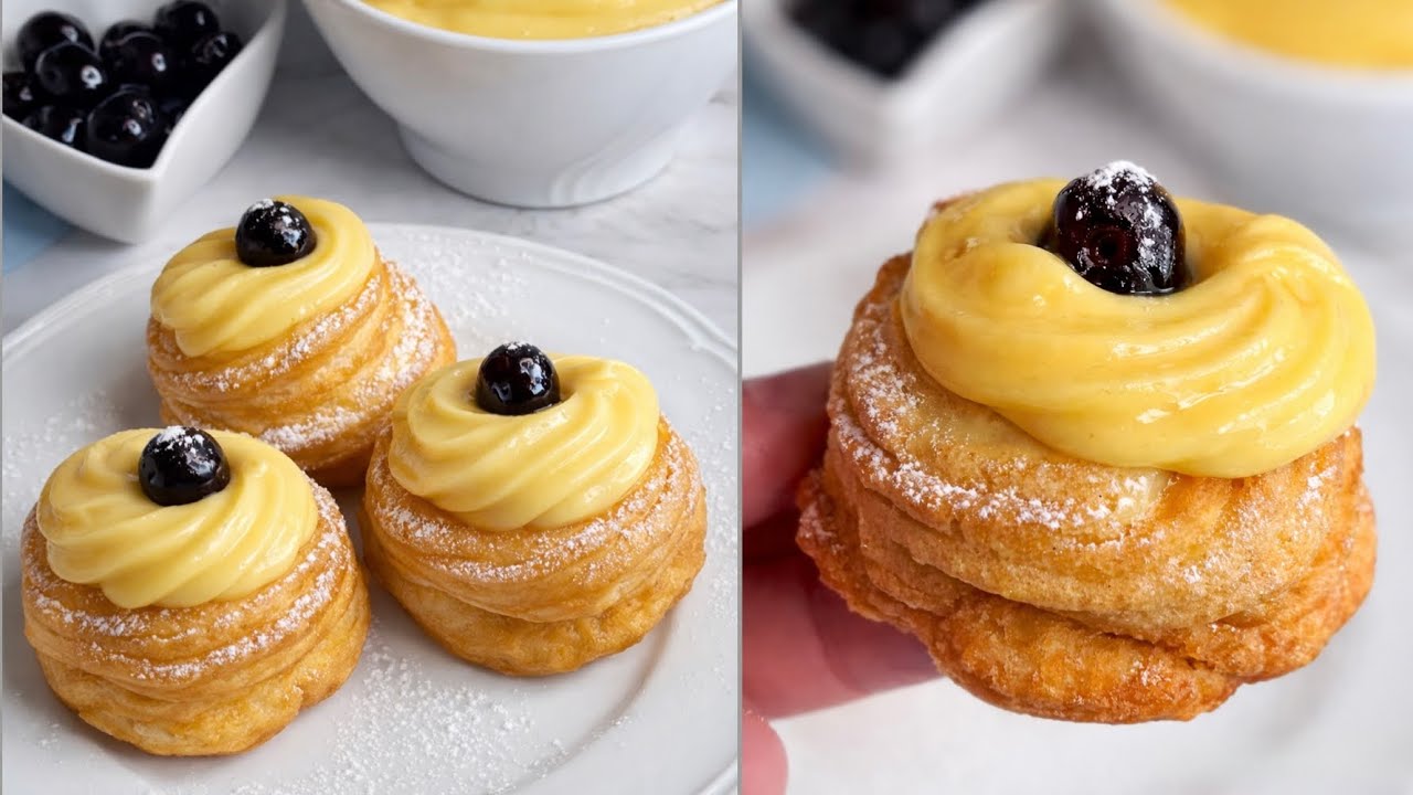 ZEPPOLE DI SAN GIUSEPPE FRITTE  GONFIE E NON UNTE