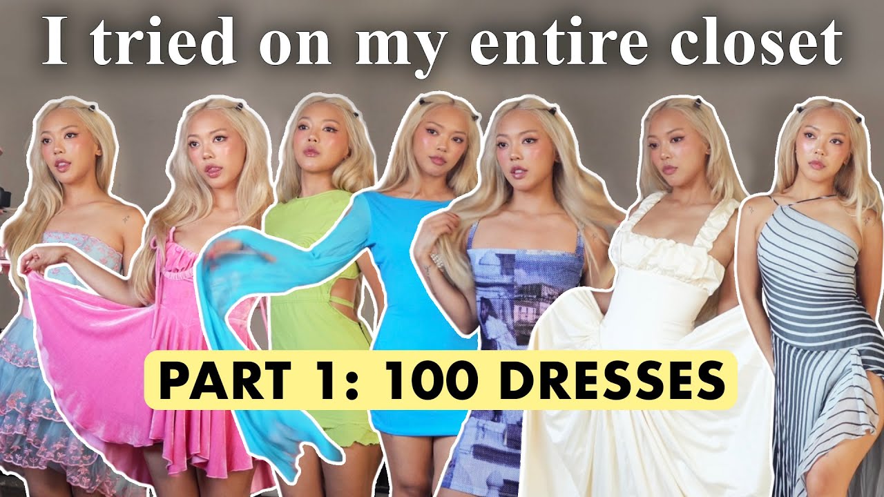 👗 WARDROBE TOUR & REVIEW: Part 1 Dresses | keep, upcycle, donate