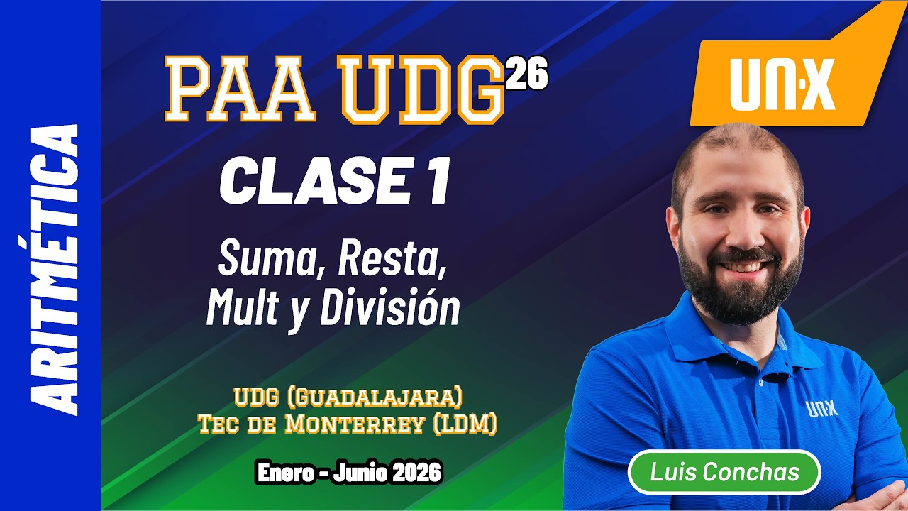PAA - Clase 1 - Operaciones Básicas // Curso Gratis UDG y BUAP // Enero Junio 2026