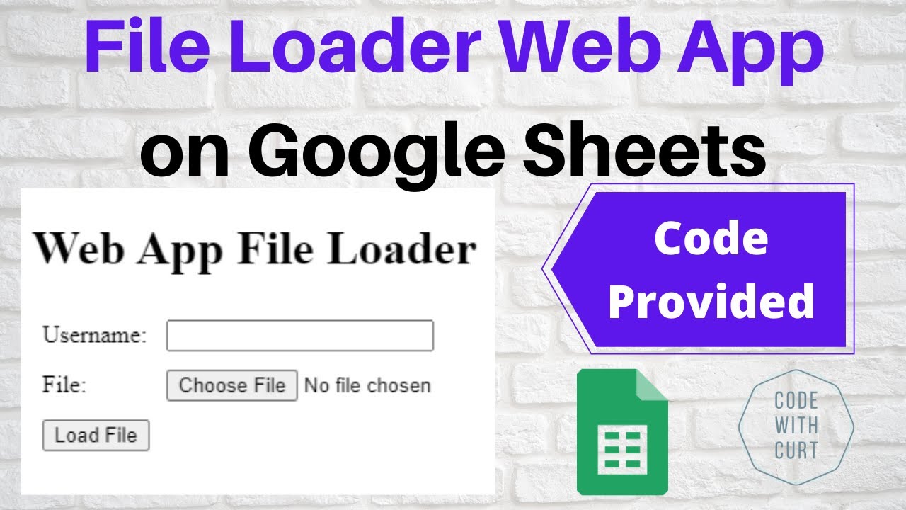 File Loader Web App to Google Drive on Google Sheets