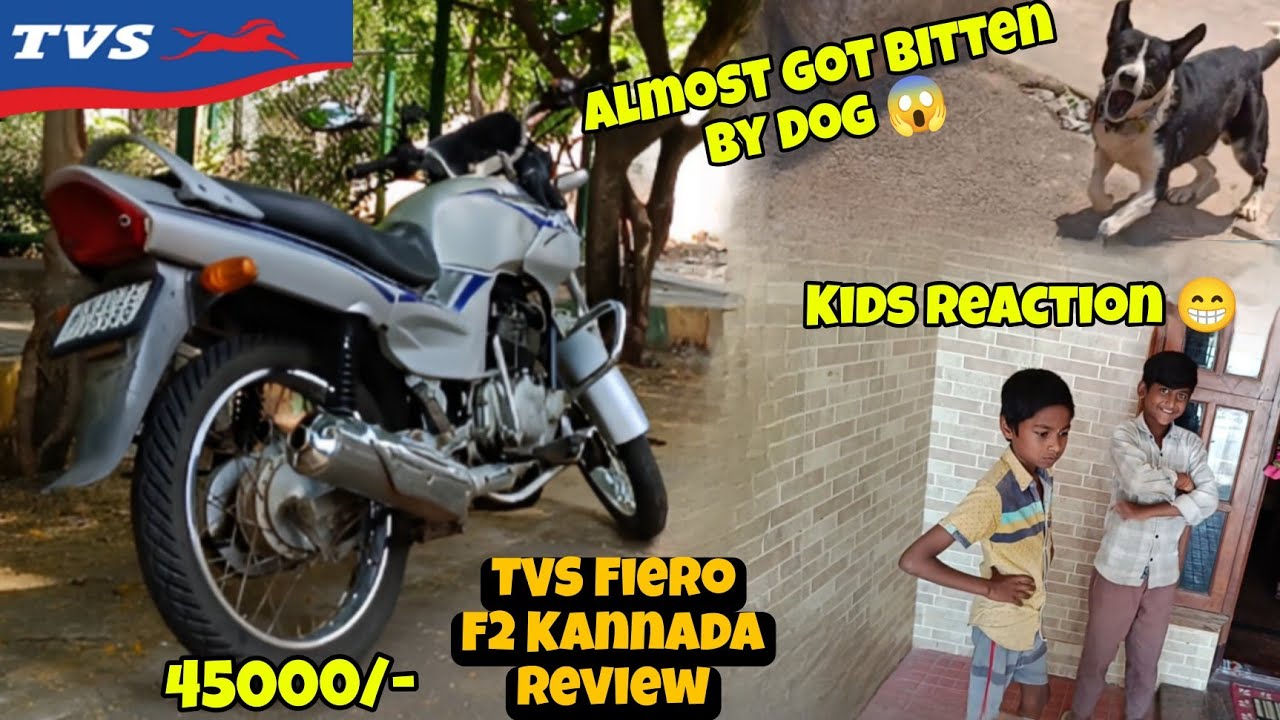 2003 TVS Fiero F2 (ಕನ್ನಡ ರಿವ್ಯುವ್)||ನಾಯಿ ಕಾಲಿಗೆ‌  ಬಂದು ಬಾಯಿ‌ ಹಾಕ್ಬಿಟಿತ್ತು ಗುರು 😰😰