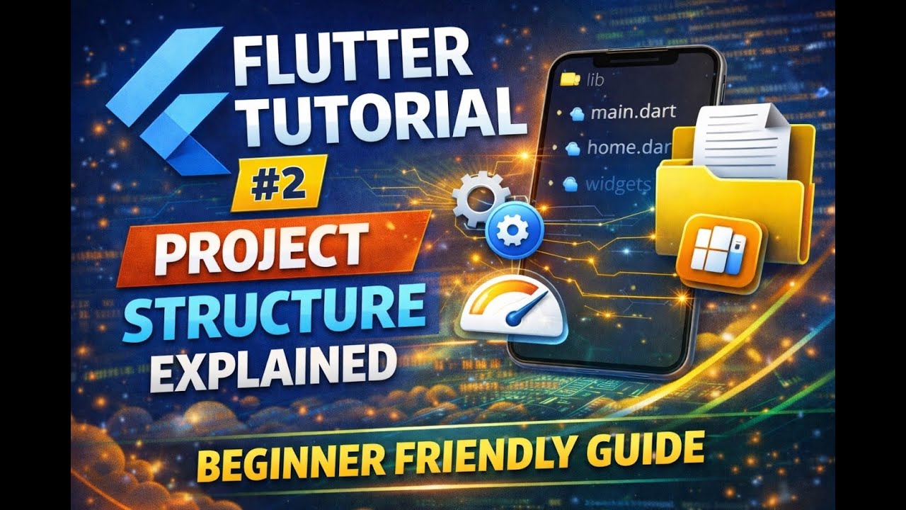 Flutter Tutorial #2 – Project Structure Explained | Beginner Friendly Guide