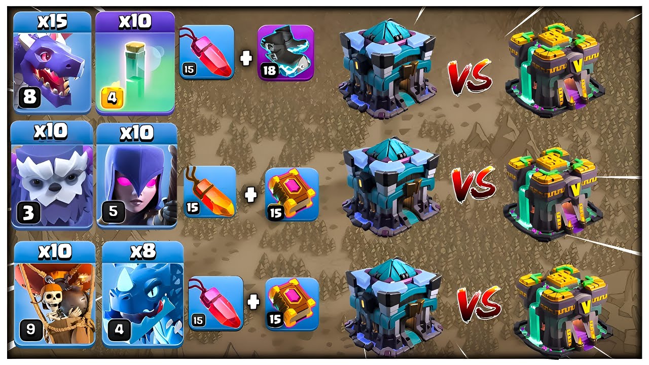 OP STRATEGIES Revealed! Top 3 TH13 vs TH14 Attacks - Clash of Clans