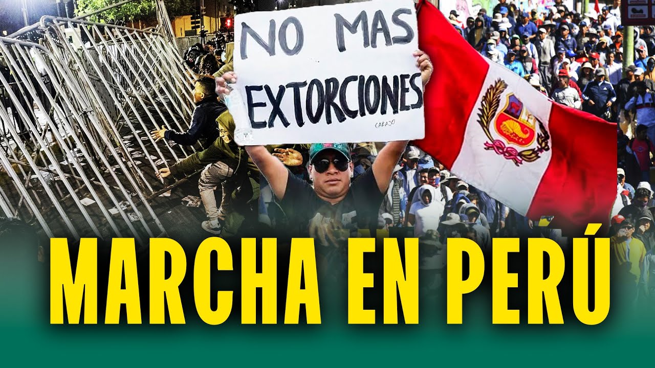 As&iacute; fue la marcha en Lima: Peruanos protestaron en contra de la inseguridad