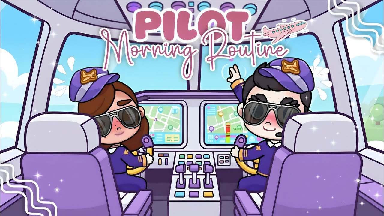 PILOT MORNING ROUTINE ✈️🌞 AVATAR WORLD BY PAZU | STORY | ROLEPLAY | ASMR | ROUTINES 