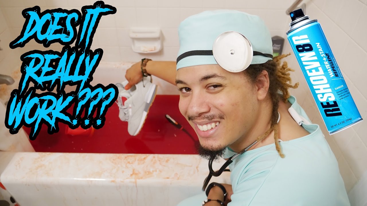 DOES THIS STUFF ACTUALLY WORK !?! HOW TO MAKE SNEAKERS NEVER DIRTY !!! RESHOEVN8R STAIN REPELLENT !!