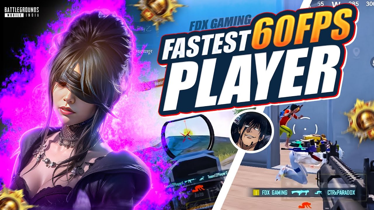 FASTEST 60 FPS PLAYER | 5 FINGER PLAYER ☠️