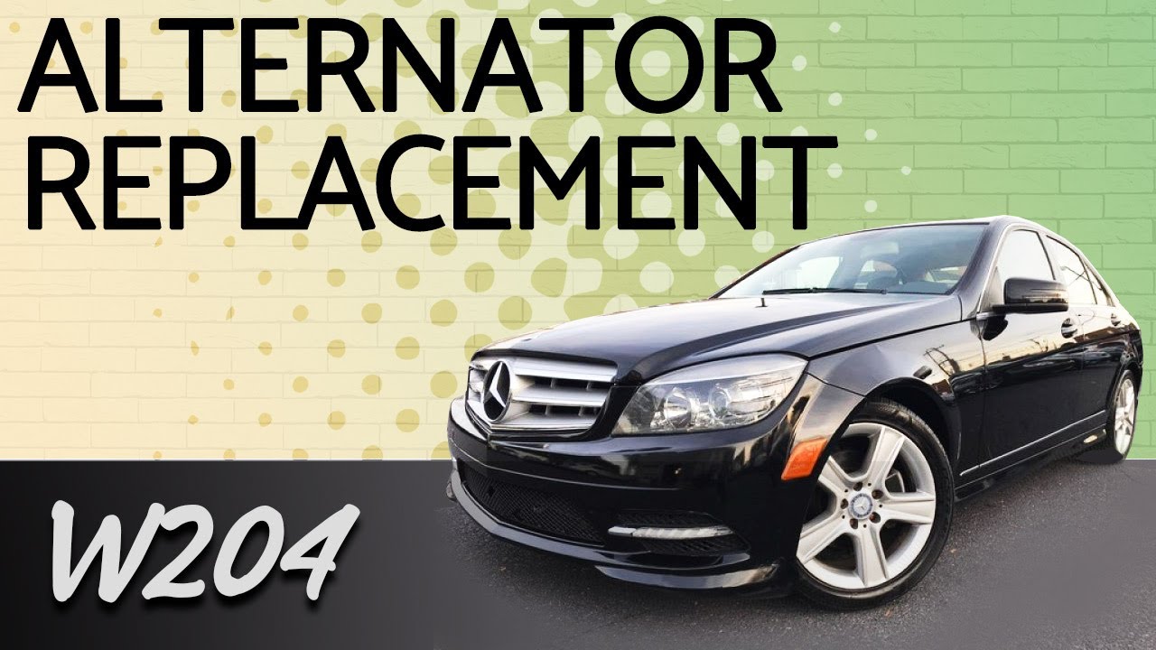 Mercedes-Benz W204 C-Class Alternator Replacement