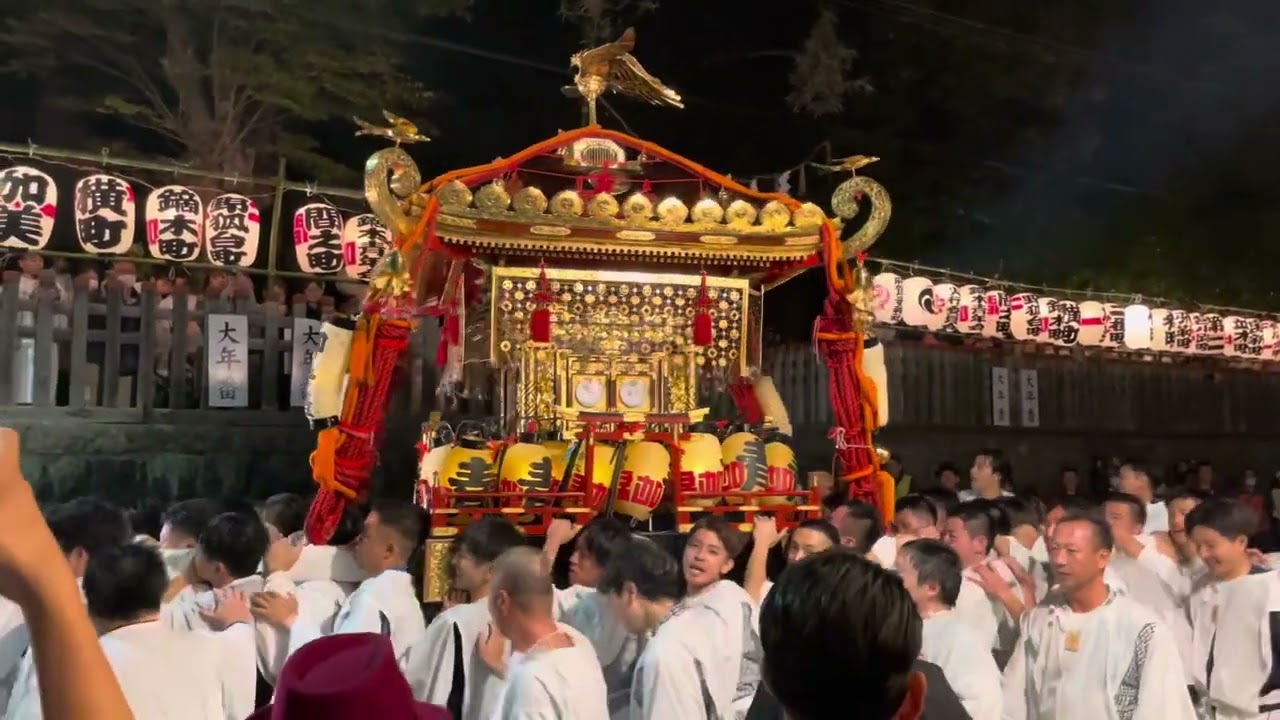 佐倉の秋祭り2024年　最終日の宮入り