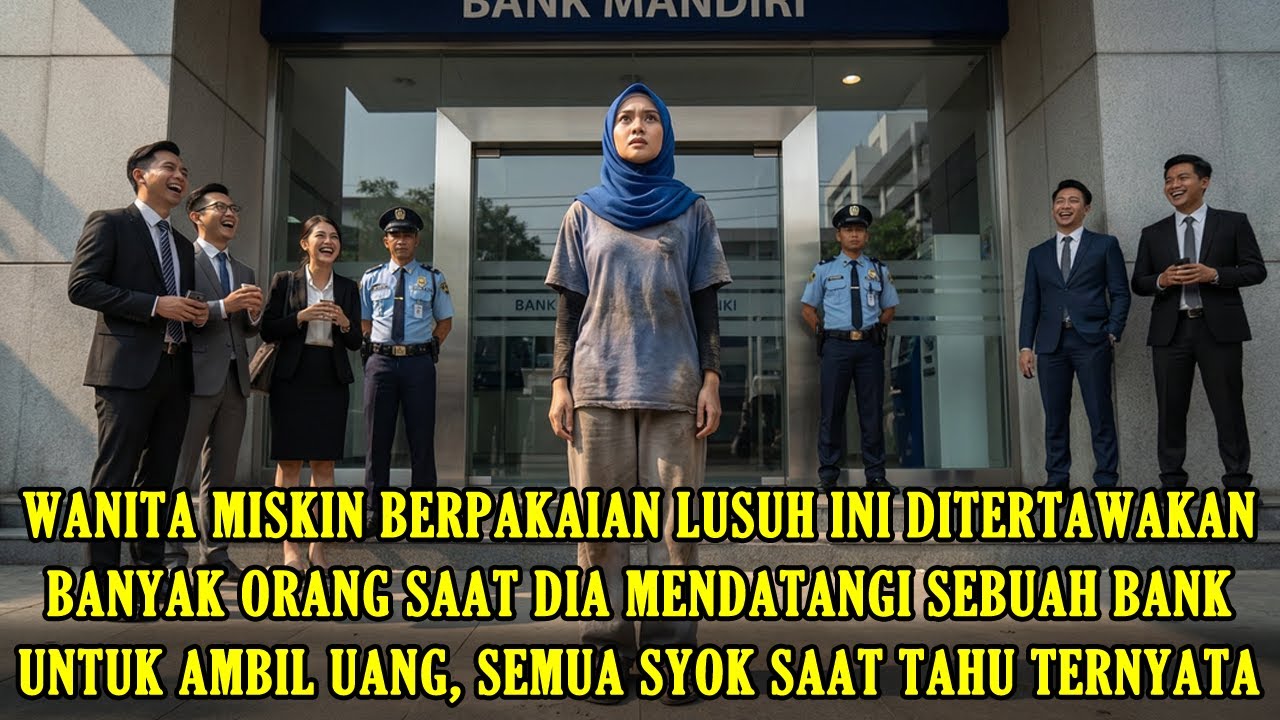 Wanita Miskin Berpakaian Lusuh Ditertawakan Orang Saat Datangi Sebuah Bank Untuk Ambil Uang, Tapi..