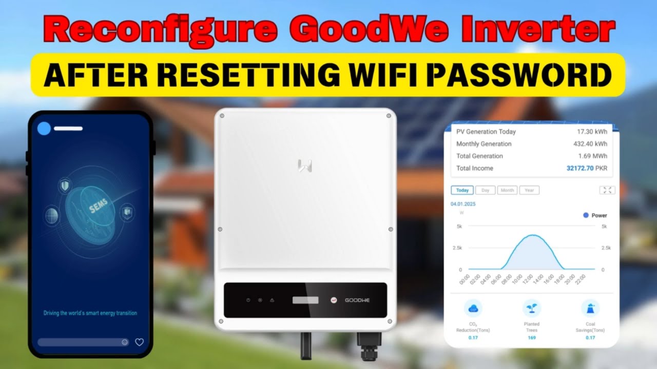 How to Reconfigure GoodWe Inverter with the SEMS Portal after Resetting the WIFI Password.