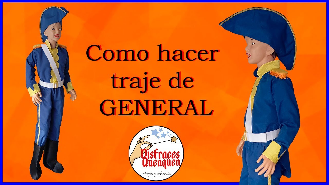 Cómo hacer un disfraz del General José de San Martín o del General Manuel Belgrano para niños.