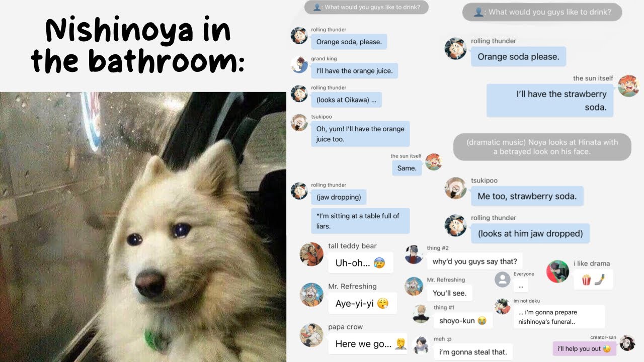 Soda Drama & Soda Drama Again - SimGm Productions skit | Haikyuu Texts