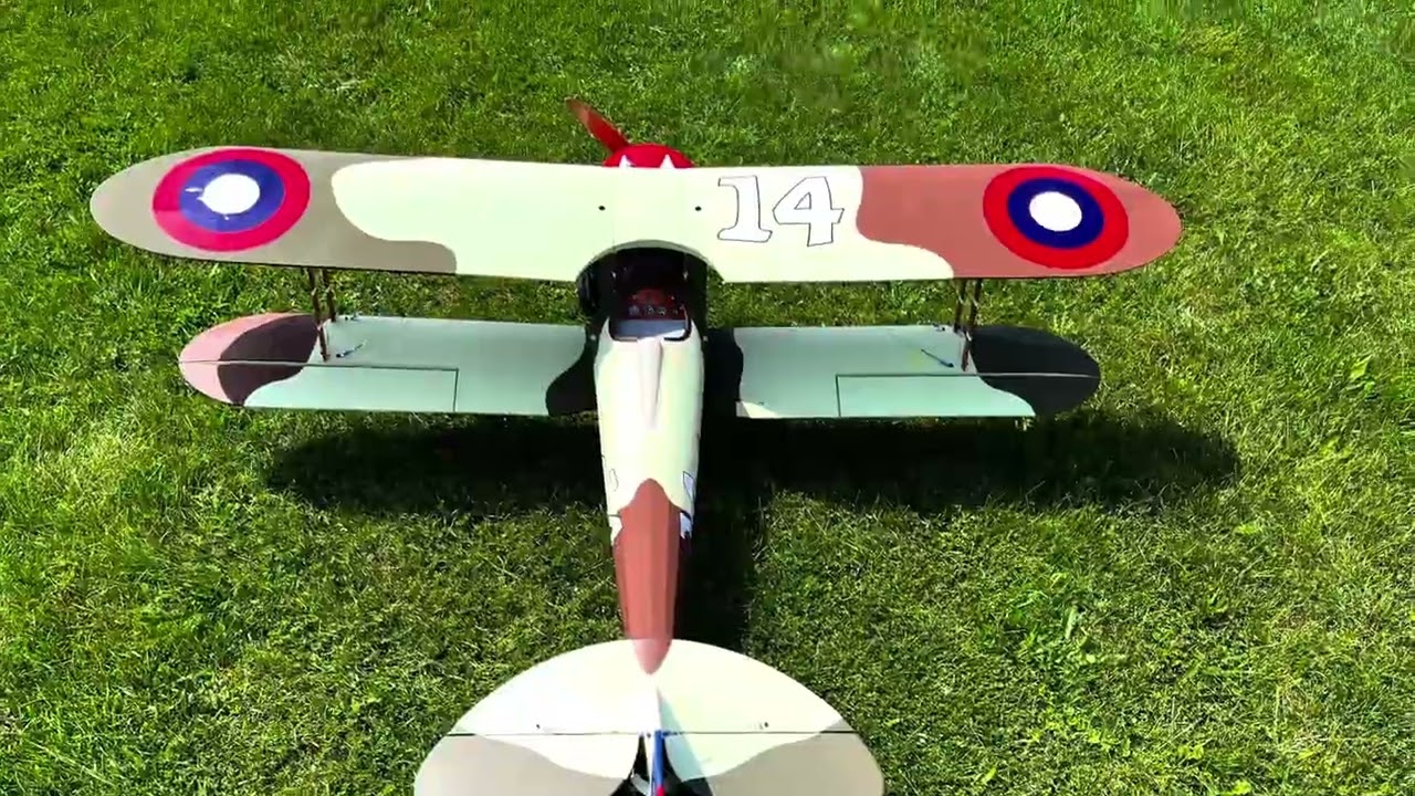 Seagull model “Nieuport 28” build video && mailden flight NGH gf30