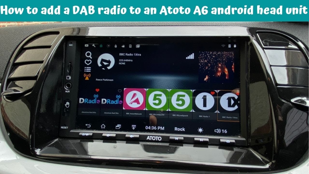 Как добавить DAB-радио к головному устройству Atoto A6 на базе Android