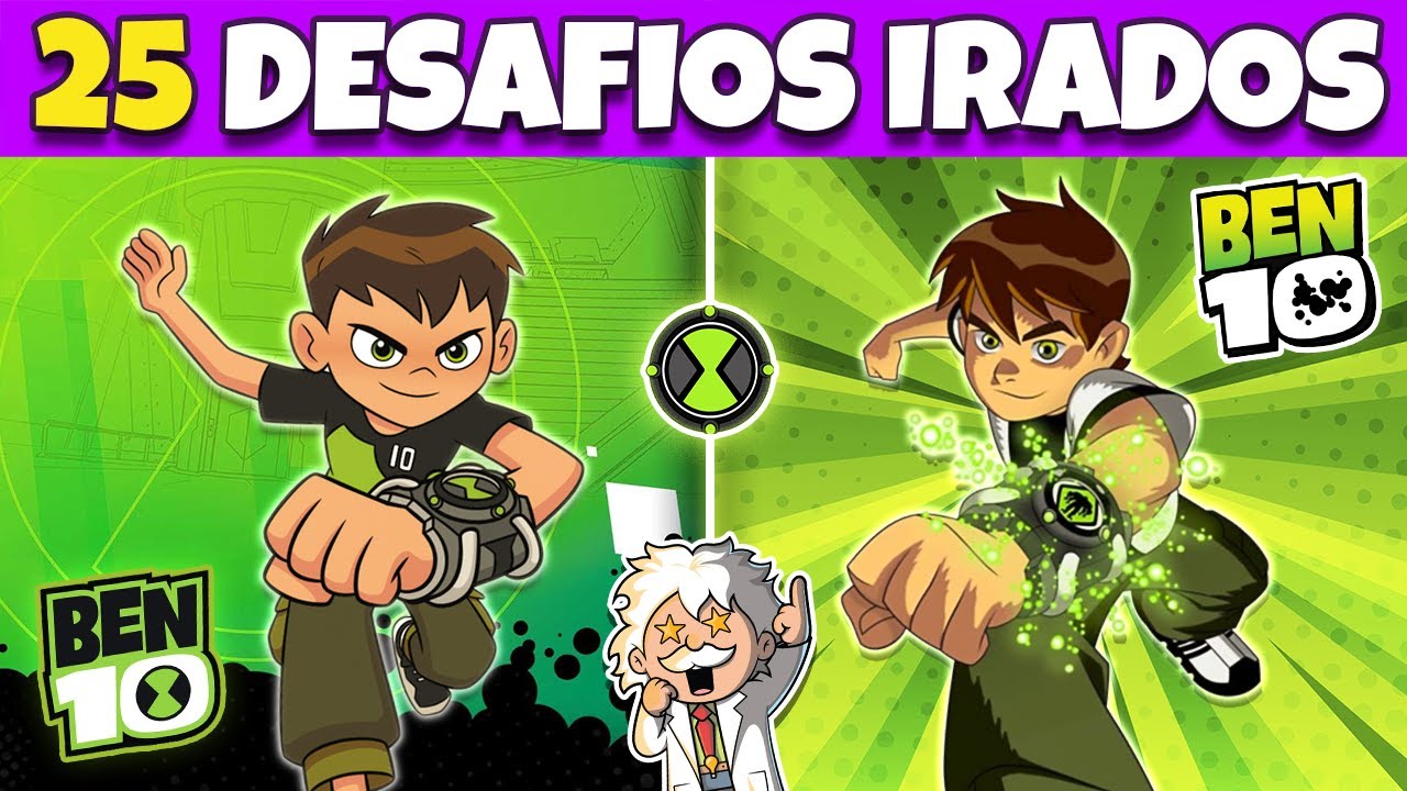 BEN 10 🟢⌚👽 | 25 DESAFIOS IRADOS para testar seus conhecimentos e raciocínio | Paralelepípedo Ben 10