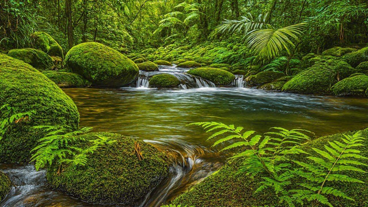Calm Forest Stream and Birdsong | Soothing Nature Sounds for Sleep, Study & Focus