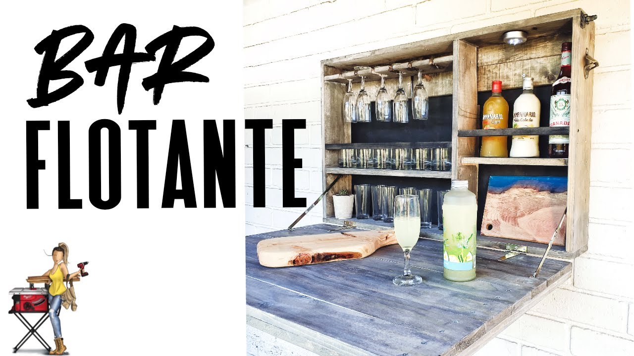 Bar Rustico Flotante / Optimiza tu espacio