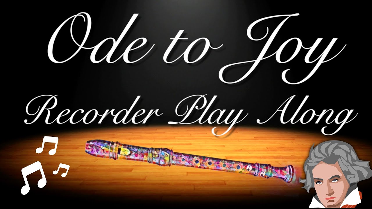 Recorder Play Along Easy: Ode to Joy! | Notes G, A, B, C & D