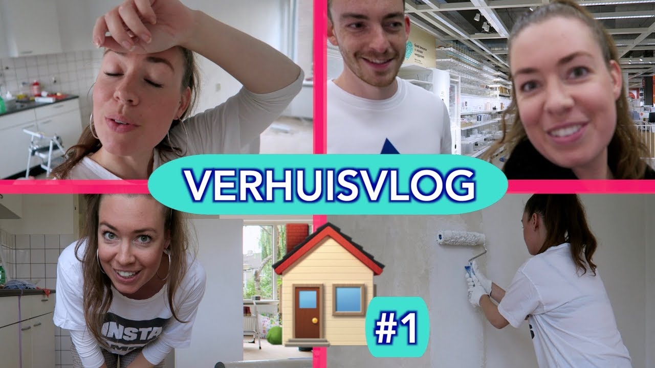 VERHUISVLOG #1 IK GA VERHUIZEN; SCHILDEREN, VLOER LEGGEN & IKEA SHOP SESSIE | ♥ iamtheknees