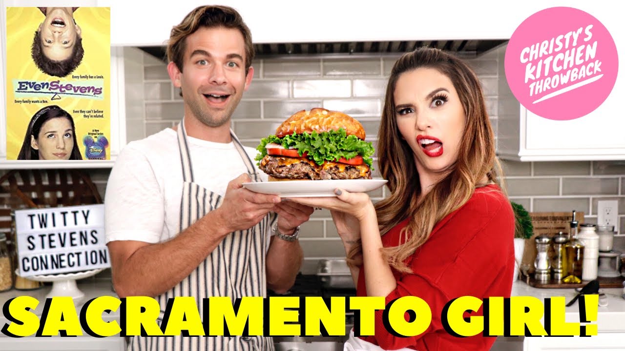 Even Stevens' TWITTY and REN make a GIANT CHEESEBURGER!!!