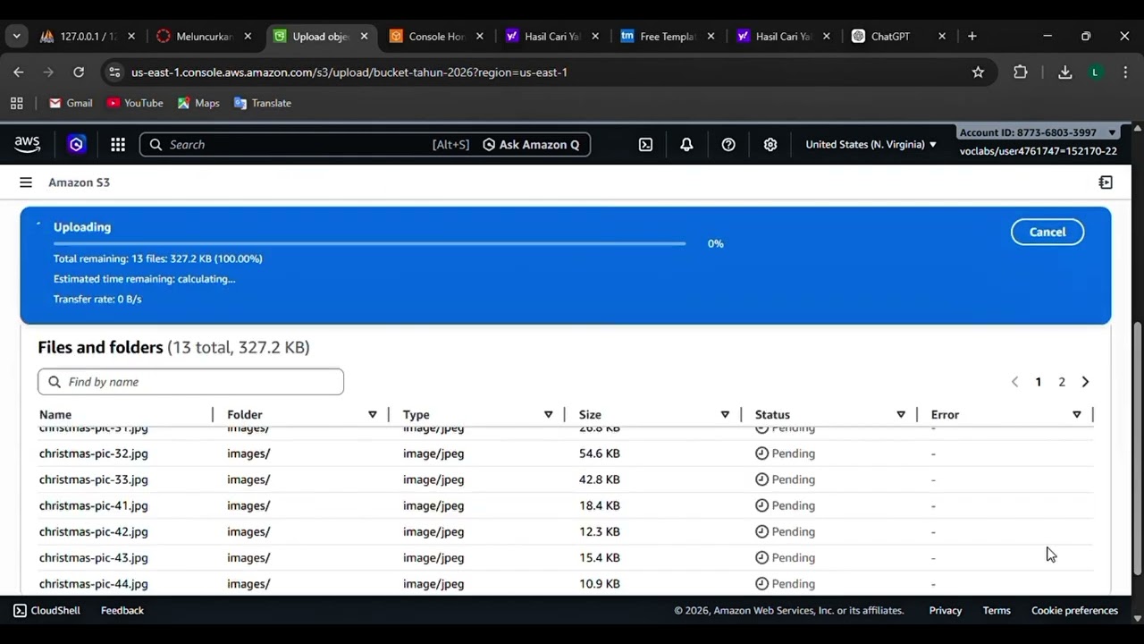 (LILIS WULANDARI) Membangun static website cafe menggunakan Amazon S3
