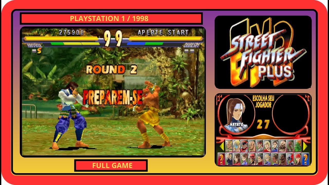 STREET FIGHTER EX2 PLUS - [ PS1 / 1998 ]  - 💥HAYATE💥 FULL GAMEPLAY