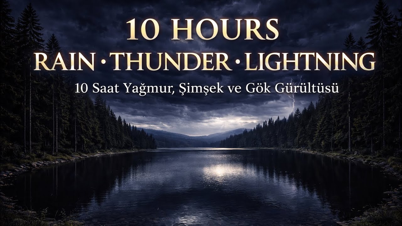 #RainSounds #ThunderStorm #LightningASMR #10Hours #SleepSounds #DeepSleep #RelaxingRain #NatureASMR