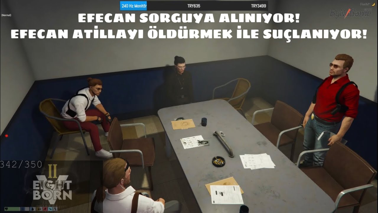 EFECAN SORGUYA ALINIYOR! | EFECAN ATİLLAYI ÖLDÜRMEK İLE SUÇLANIYOR! | EİGHTBORNV