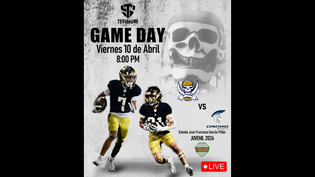 🏈 GameDay S4  Juvenil 2026 🏴&zwj;☠️ Bucaneros vs Espartanos Paideia ⚔️.