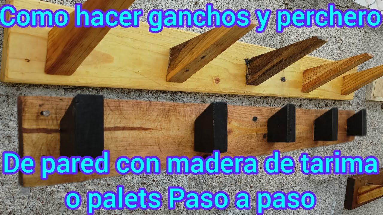 cómo hacer perchero de madera