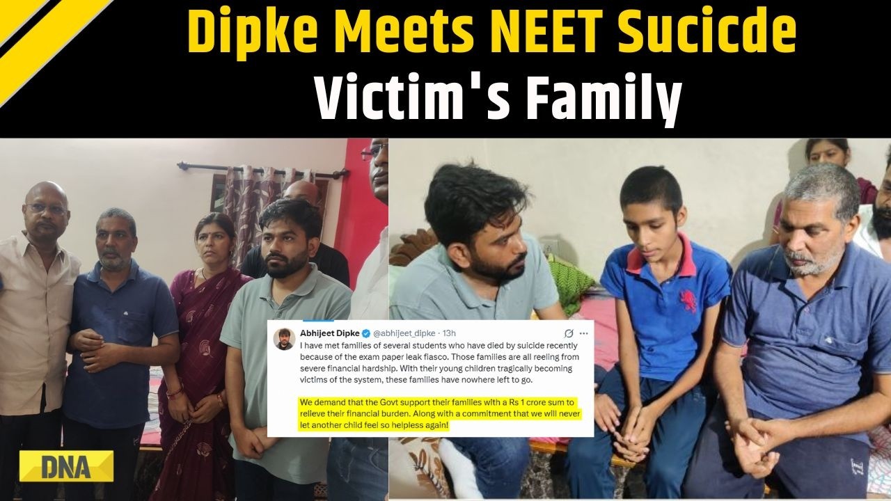 CJP Protest: Abhijeet Dipke Meets NEET Suicide victim&rsquo;s family, Seeks 1 Crore Relief