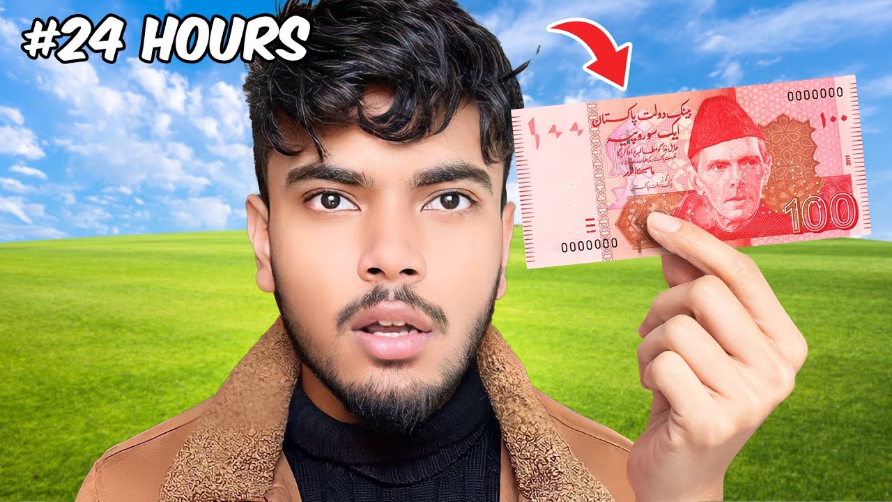 SURVIVING 24 HOUR WITH  RS\100  😱