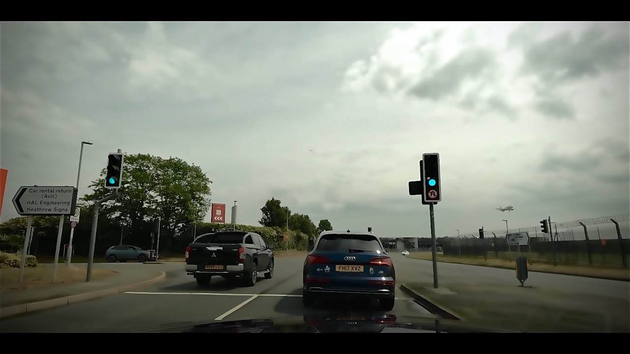 Cobham Services to Heathrow Airport & Ashford | M25 UK Driving Tour