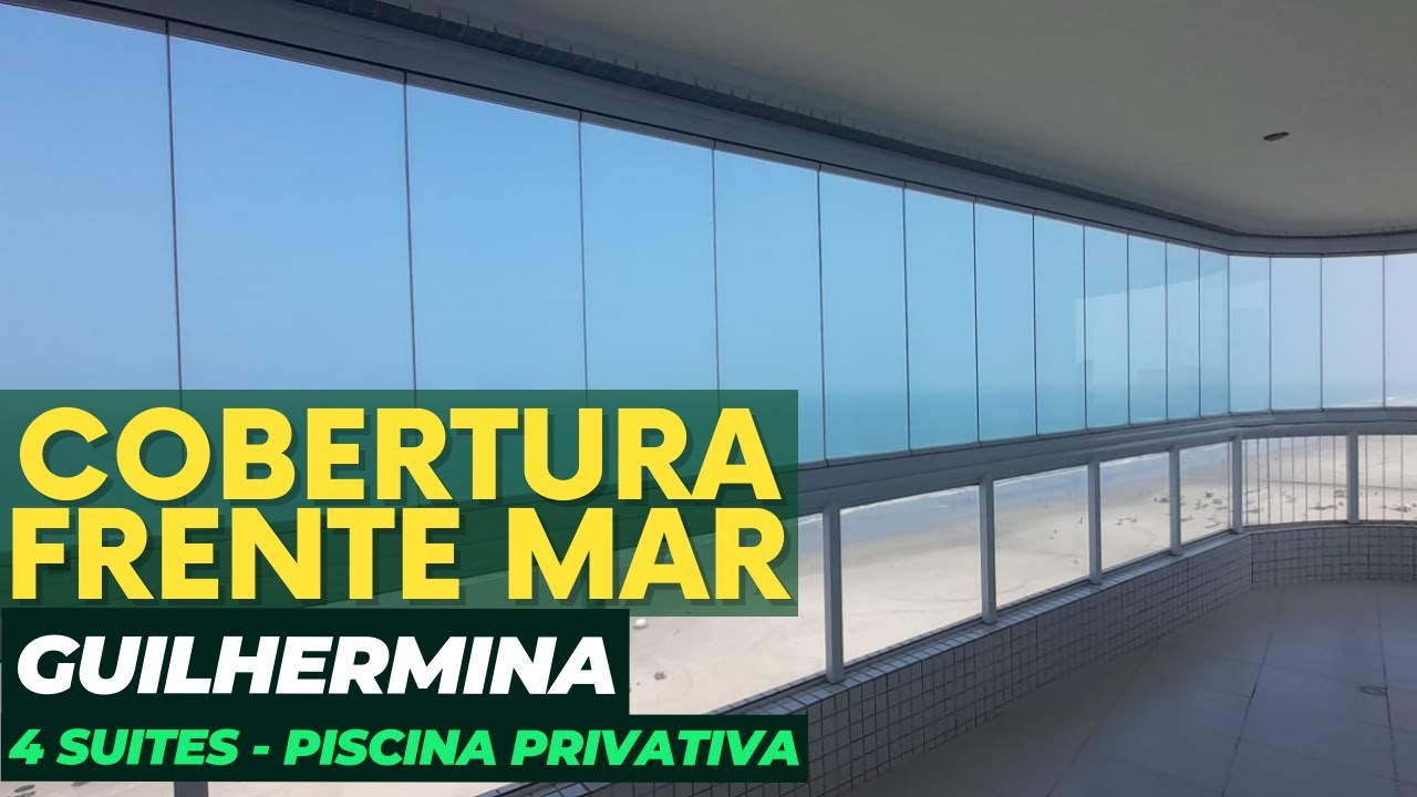 Cobertura Duplex Frente Mar na Avenida da Praia, Guilhermina, Praia Grande. Viva o Luxo à Beira-Mar!
