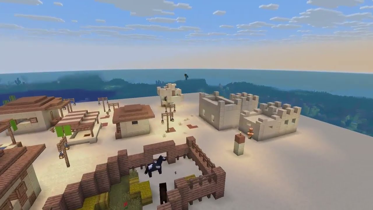 Part 2 desert Village transformation | Minecraft Timelapse